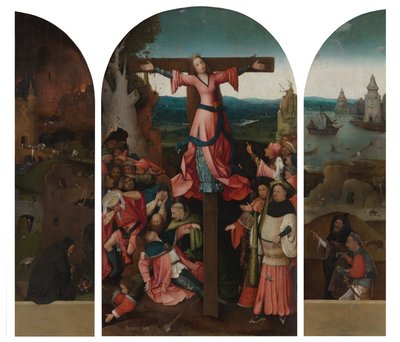 Triptychon des gekreuzigten Märtyrers von Hieronymus Bosch